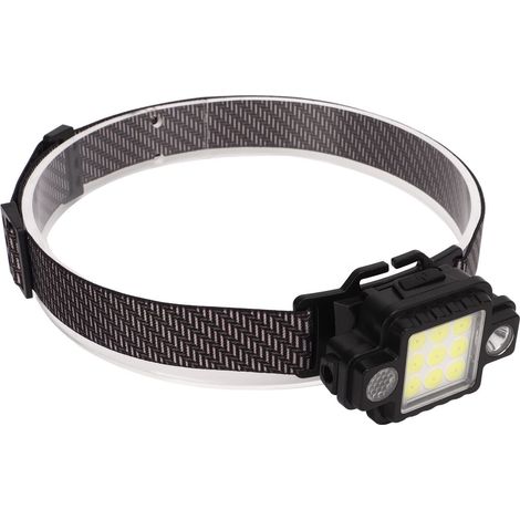 Magnetische USB-LED-Stirnlampe – Ultraleichte COB-Lampe – Multifunktional – ABS – Blau-/Rotlichtmodus – Outdoor-Nachtlicht