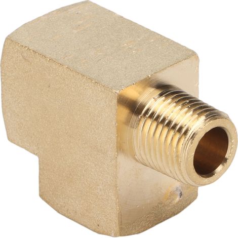 Té en laiton, filetage extérieur pour tuyau de rue plein 1/8 pouce NPT, mâle 1/8 pouce NPT 1000 PSI (1/5)