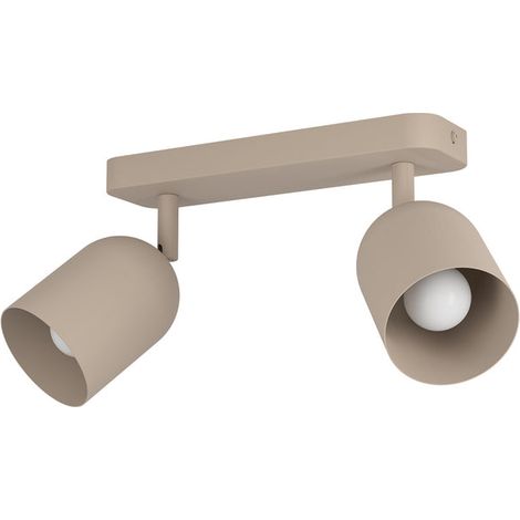 [GEBRAUCHT] B-Ware Eglo Deckenstrahler Tilston LED Strahler dimmbar Stahl beige 28x8 Leuchte Lampe (1/2)