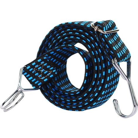 Elastic Luggage Tensioner, Elastic Bungee Cord with Hooks, 1 Piece 4M Adjustable Bungee Cords