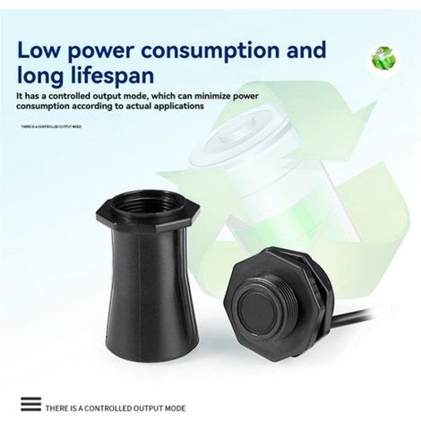 Capteur de Distance Ultrasonique Étanche Haute Précision, Résistant au Smog et à la Poussière, Portée Étendue de 7,5 M, Sortie (1/5)