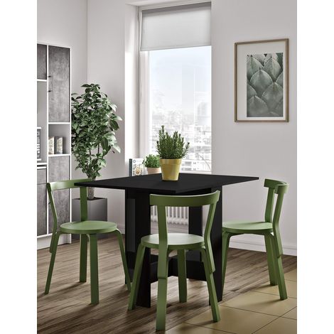 Papillon Table Pliante Noir 103/67/28x76x73,4 cm (1/5)