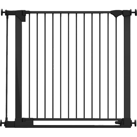 Safetots Barrière De Sécurité Avec Barre De Seuil Extra Basse, Ouverture Extra Large De 81cm, 103cm - 110cm, Noir