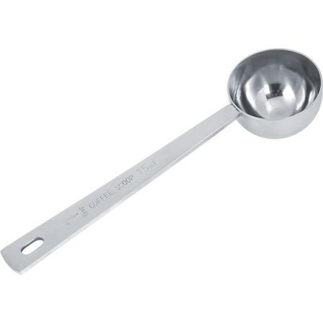 Cuillère doseuse en acier inox multifonction pour cuisine, bar et café, 15 ml (1/5)