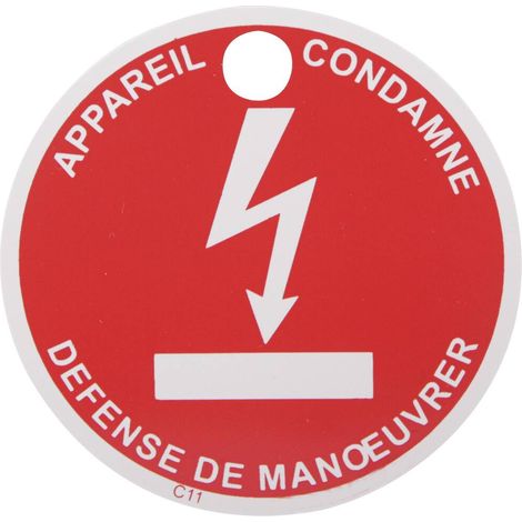 Disque de condamnation ø80 mm avec trou de fixation (Spécial protection Hybride et électriques) - OE 0563 - CLAS Equipements
