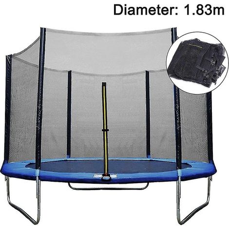 Filet de remplacement pour trampoline 183cm, filet de protection de sécurité, enceinte de sécurité, kit de rechange, maille résistante aux UV, idéal pour jeux extérieurs. (1/5)
