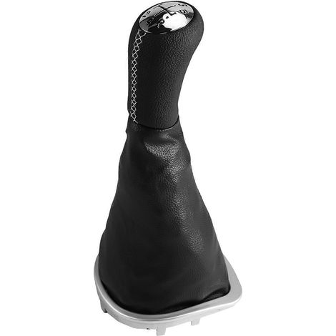 Rotule de levier de vitesses à 5 rapports pour Renault Clio 3III 2005-2012, avec manchon de levier, référence 8200379961, rotule chromée avec garniture blanche. (1/4)