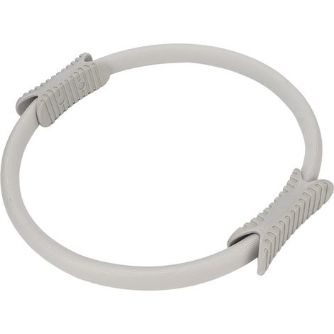Pilates-Ring für Widerstandsübungen, Pilates-Kreis mit schaumstoffgepolsterten Griffen, grau (1/4)