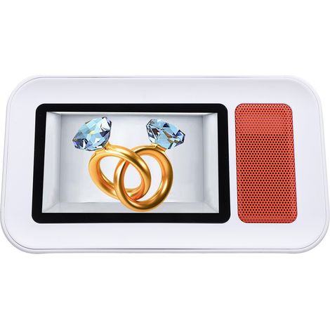 Lecteur holographique 3D, enceinte Bluetooth 5.3 HiFi, paroles flottantes dynamiques, imagerie stéréo dynamique 3D, lecteur publicitaire 3D, cadeau de Noël (1/5)