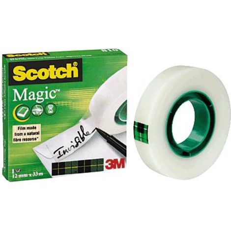 Scotch nastro magico invisibile 12mmx 33m scatola singola (1/2)