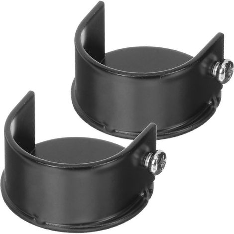 Lot de 2 supports de tringle à rideaux en alliage, avec douille pour tringle à rideaux. (1/4)