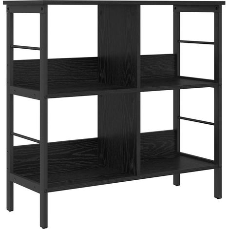 Maison Exclusive - Bücherregal Schwarz Eichen-Optik 82 x 32 x 79