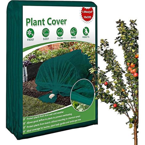 Protection hivernale pour plantes extérieures, légumes, résistante au gel et au soleil, tissu de protection pour jardin, plusieurs pièces (1/5)