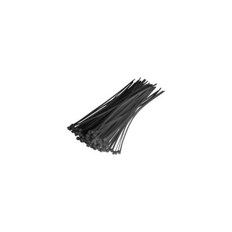 Fascette stringicavo nere a sgancio rapido, confezione da 100, 400 x 7,6 mm - Crezuo