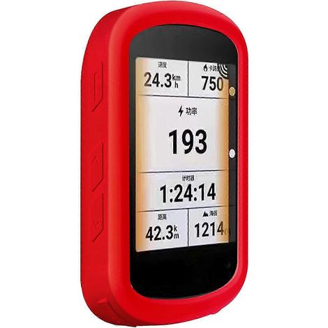 Étui de protection en silicone antichoc doux pour la peau, compatible avec l'ordinateur de moto GPS Garmin Edge 840 Premium (jaune). (1/5)
