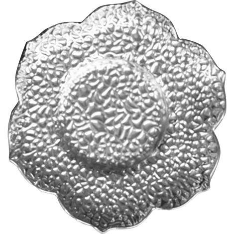 Dekorative silber-bronzene Untersetzer mit geprägtem Muster und Wärmedämmung, für Zuhause, Büro, Restaurant oder Bar. (1/5)