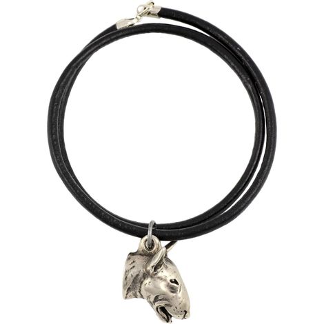 Bull Terrier, Bull Terrier I - collar para perros, colgante bañado en plata para amantes de los perros, joyería única de Art-Dog (1/5)