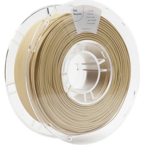 Maertz PMMA-1014-003 PMMA-1014-003 Filamento per stampante 3D PLA Opaco PLA riciclato, Opaco 1.75 mm 1000 g Beige 1 pz.