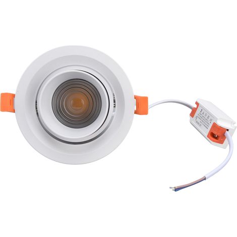 Éclairage encastré à température de couleur chaude réglable et flexible pour hôtels, 100-264 V (1/5)