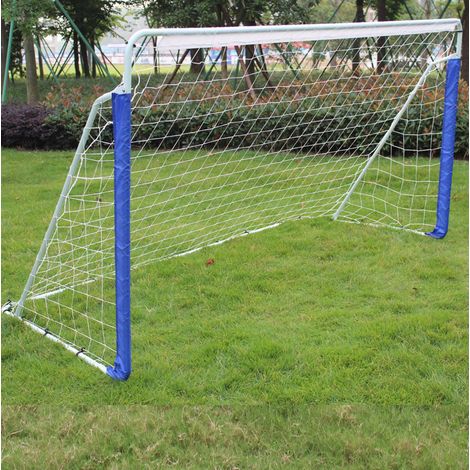 Portería de fútbol 243,84 x 91,44 x 152,4 cm de acero azul con red – MEUBLIV (1/5)