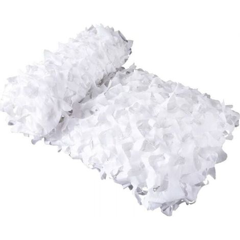 3x4m White Camouflage Net Rectangular Sunshade Camouflage Net Shading Net, White YMYNY