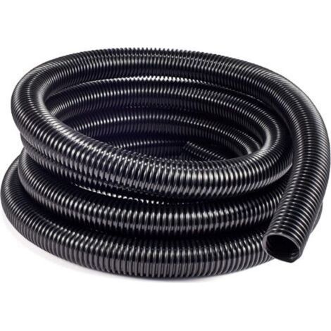 Tuyau de refoulement 5 m Flexible Spiralé 36 mm Noir