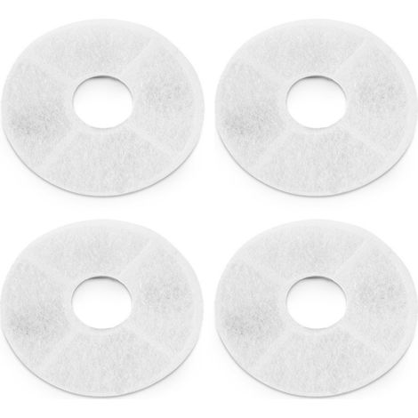 Filtres Fontaine à Eau - Charbon Actif Résine - 4pcs 12.5x3.5cm Remplacement pour Chat Chien (1/5)