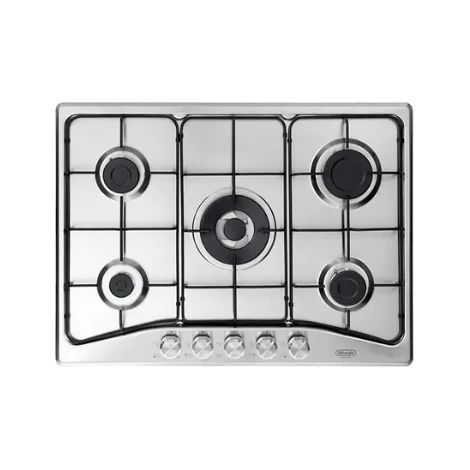 Piano cottura a gas DFI 57 ASV DeLonghi 70 cm 5 bruciatori doppia corona