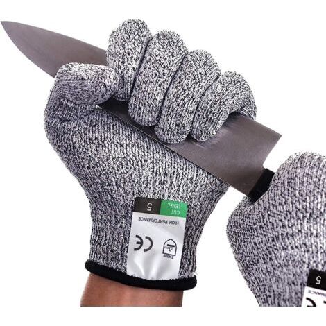 Gant Anti-Coupure-Arbeitshandschuhe mit Schutzstufe 5 und EN388-Zertifizierung, Gartenhandschuhe, schnittfeste Handschuhe für das Austreiben von Austern, Schweißen usw. (1/5)