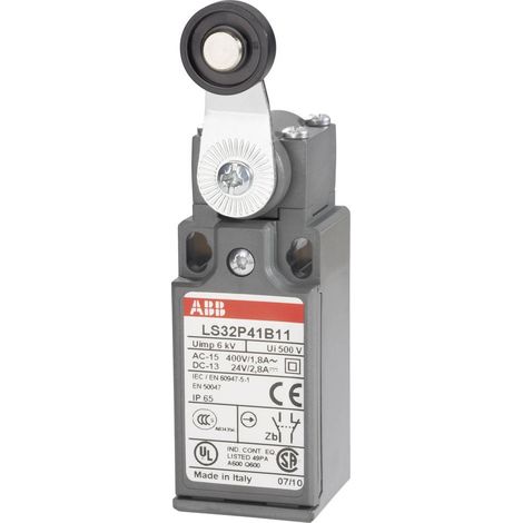 ABB 1SBV010341R1211 LS32P41B11 Interrupteur de fin de course 400 V/AC 1.8 A levier à galet à rappel (1/2)