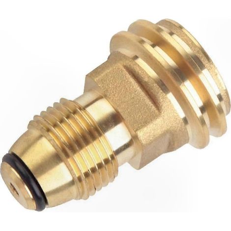 Adaptateur de réservoir LP convertissant valve POL en raccord QCC1/Type 1 pour bonbonnes de propane (1/5)