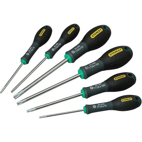 Stanley Tools Fatmax Screwdriver Set, 6 Piece Tamper-Proof Torx