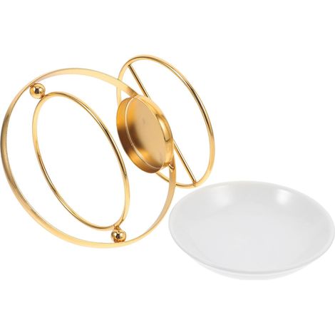 Brûleur D'huiles Essentielles Diffuseur Multifonction en Céramique et Fer 50ml Surface Lisse Design Élégant pour Maison et Bureau (1/5)