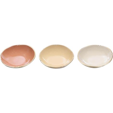 Signes Grimalt Cuenco Bol Decoracion Cuenco 3U Bandejas Multicolor 13x13x3cm 34005