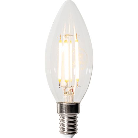 E14 3-Stufen-Dimmbare LED-Glühbirne B35 Klar 4W 450 lm 2700K (1/5)