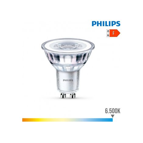 Bombilla PHILIPS GU10 LED 4,6W 390lm 6500K Luz Fría 5x5,4cm