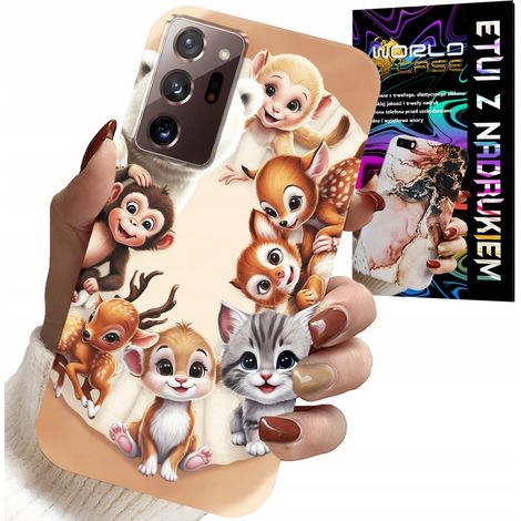 Custodia per Samsung Note 20 Ultra - Cover posteriore per bambini con animali della foresta (1/5)