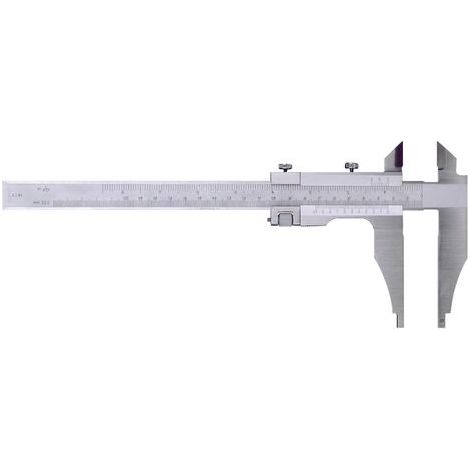 Pied à coulisse pour gaucher en acier inoxydable 150x40 mm 1/20 métrique 1/128 pouces vis de blocage pointes fines jauge de profondeur Limit CALL150VZ (1/2)