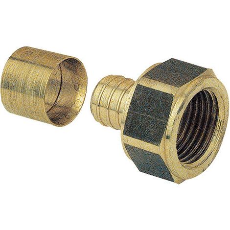 Garis Somatherm raccordo rigido femmina in ottone 16 mm
