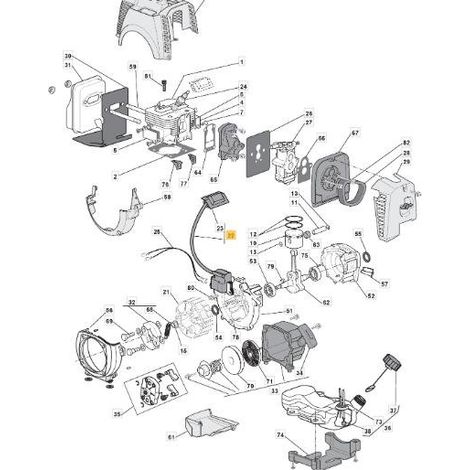 BOBINA ELETTRONICA KE04046BA -RICARICA ORIGINALE STIGA - 123044014/0