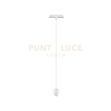 SOSPENSIONE PER BINARIO MAGNETICO OVALE BIANCO D.5CM LED 3000K 312LM 4W
