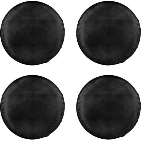 4 Pièces Housses de Pneus 18-21 Pouces Imperméable Couvre Pneus de Voiture Universel Housses De Roue De Secours Couverture Protecteur Anti Poussière Noir (1/5)