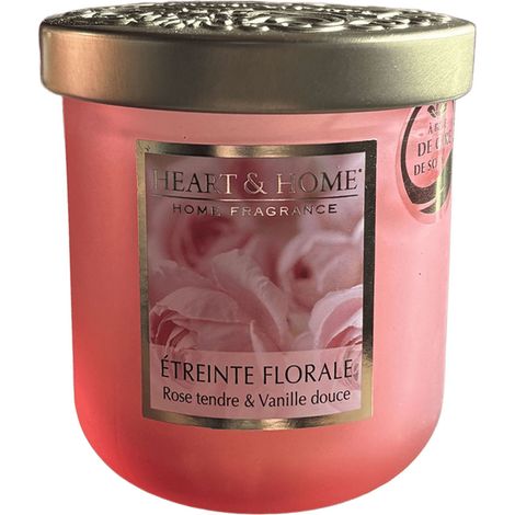 Petite bougie parfumée étreinte florale 110 g (1/3)