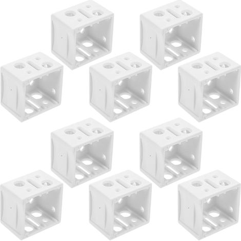Supports de Fixation Haute Adaptabilité et Charge Lourde pour Stores Blancs en Abs Lot de 10 pour Rails de Stores Vénitiens et Tringles à Rideaux (1/5)
