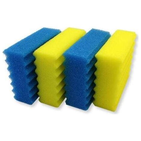 Juego de 4 piezas de repuesto para el filtro biológico CBF350. Juego completo de esponjas de filtro de algodón originales. (1/4)