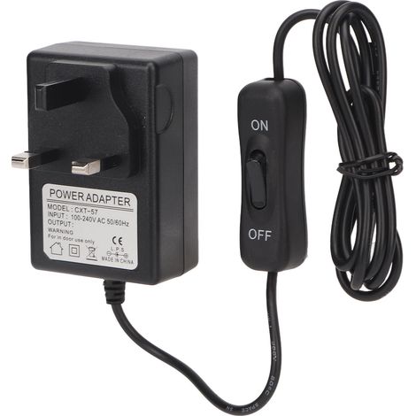 Adaptateur Secteur 12V 2A pour Découpeuse à Mousse, Alimentation 100‑240V avec Fiche UK, 24W 20cm (1/5)