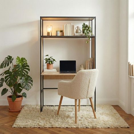 OSLO Kleiderständer und Schreibtisch aus Holz und Metall (1/5)