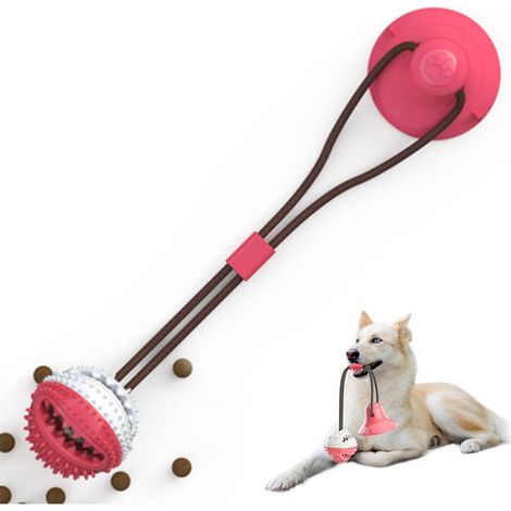 Jouet à mâcher pour chien avec clochette, corde à mâcher à ventouse, convient aux chiens de toutes tailles, jouet d'entraînement. (1/5)