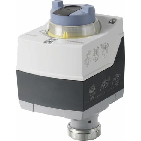 Siemens – Servomoteur 400N 5.5mm 30s 24Vac/Vcc – Commande manuelle – Fixation sur vanne 3 voies – IP54