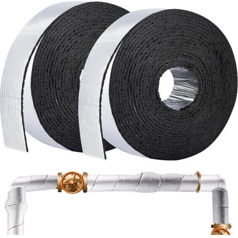 Isolation pour tuyaux, ruban isolant en mousse pour la protection des tuyaux, 5 cm de large, 10 m, 5 mm